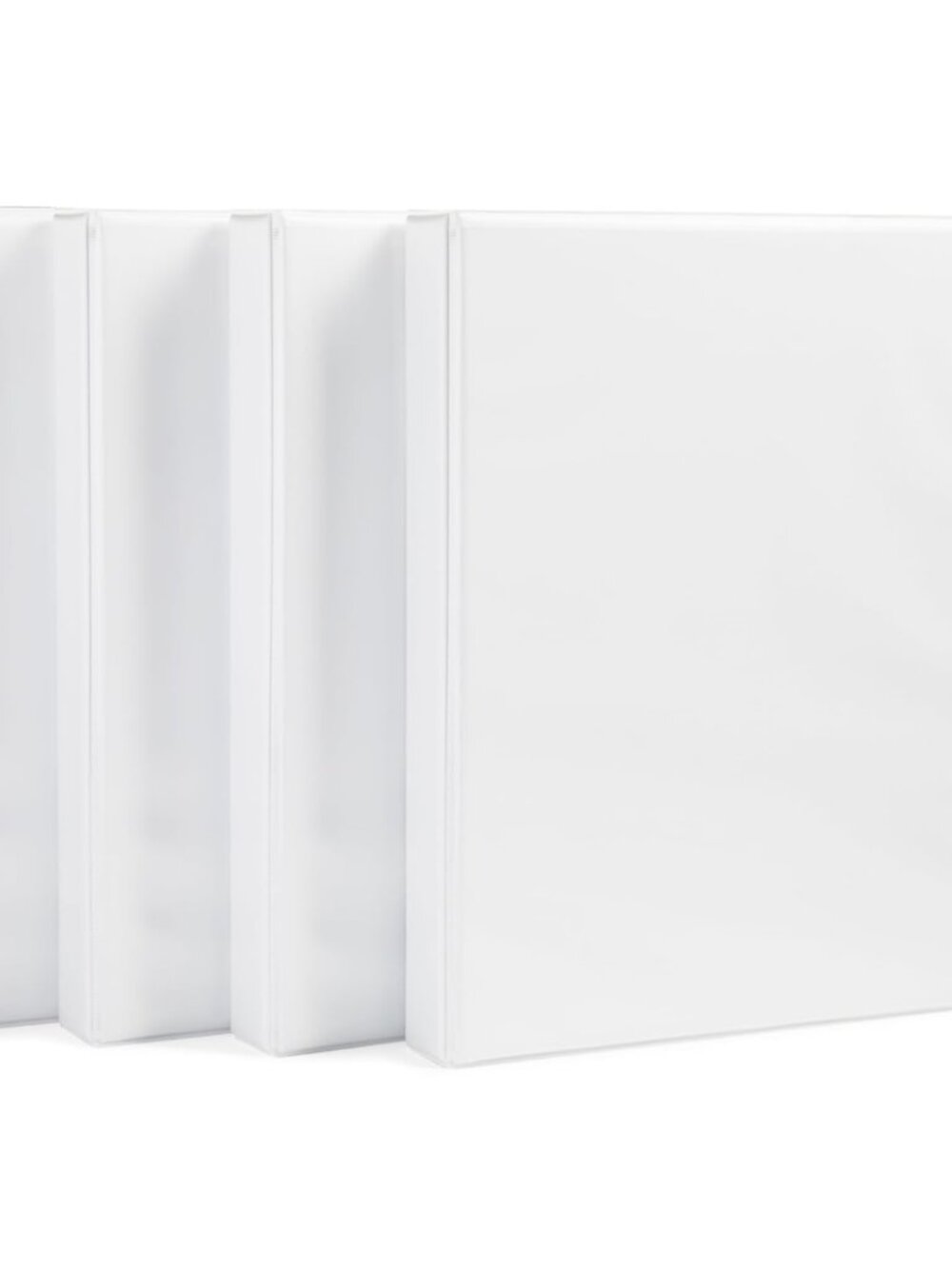 3 Ring Binder, 1 Inch D-Ring, Clear Overlay, Pockets for Storage and Organizatio